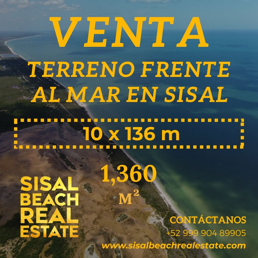 Terreno-en-venta-en-Sisal-Yucatan-10-x-136-metros-Sisal-Beach-Real-Estate-Agency
