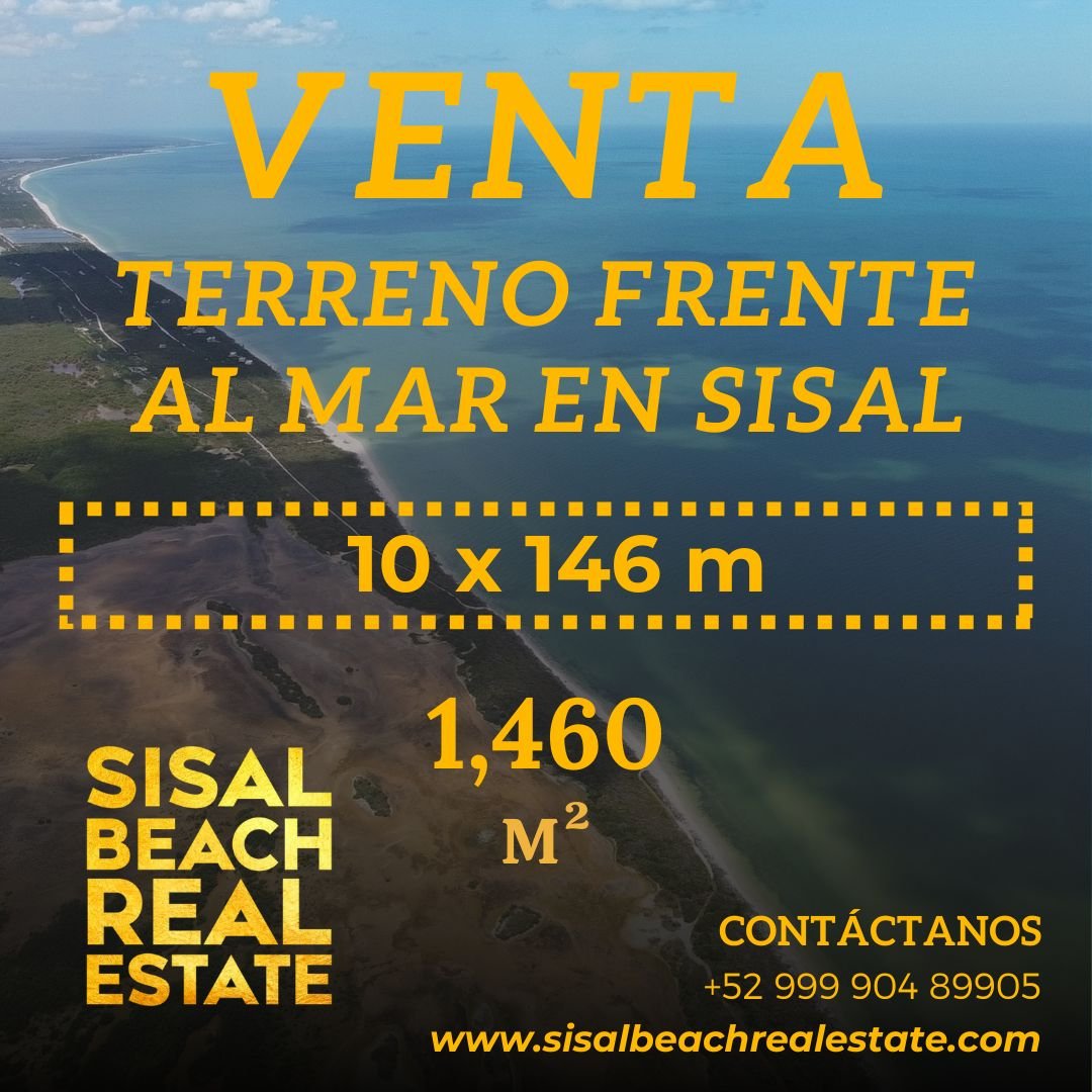 Terreno-en-venta-en-Sisal-Yucatan-10-x-146-metros-Sisal-Beach-Real-Estate-Agency