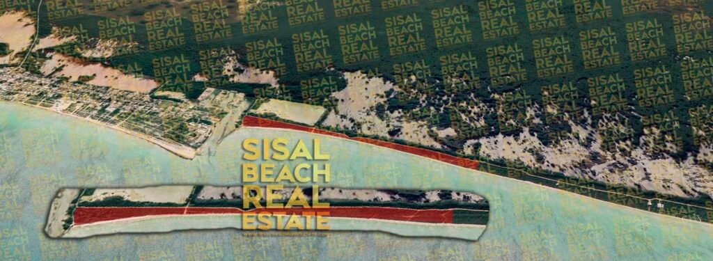 Foto satelital en perspectiva del macrolote etapa marina en Sisal