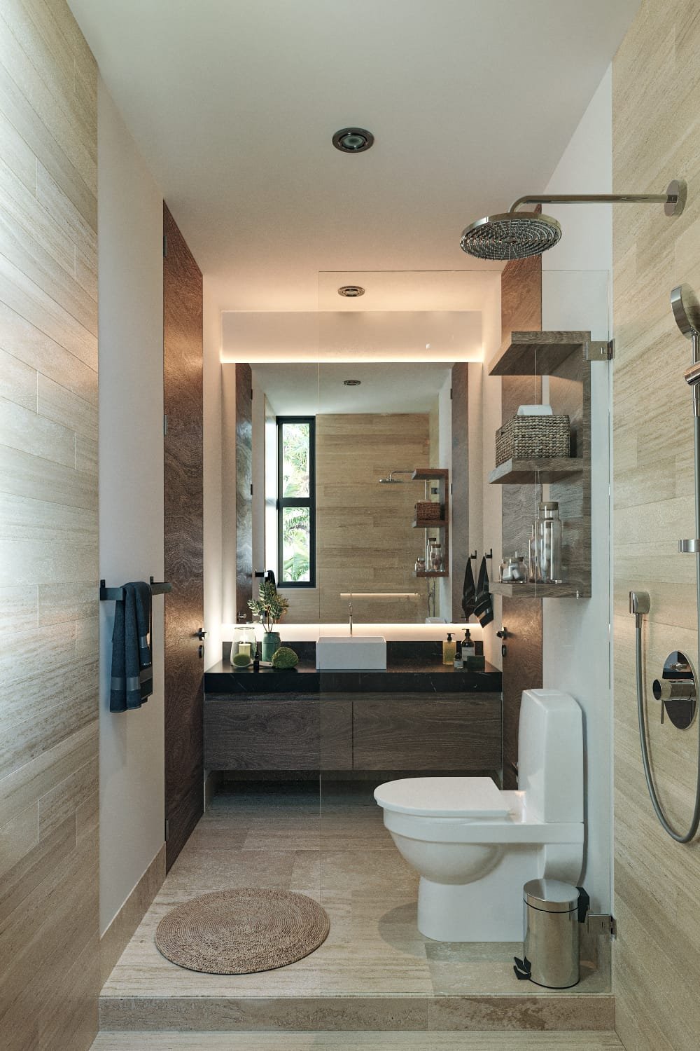 Interior apartamento Costa Sisal — baño