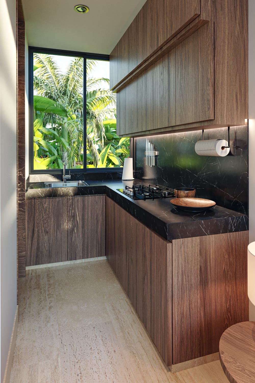 Interior apartamento Costa Sisal — detalles