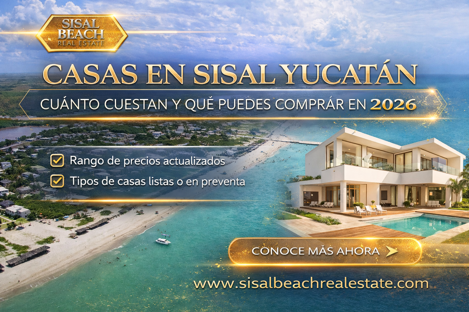 Casas en Sisal Yucatán: ¿cuánto cuestan y qué puedes comprar? (2026)